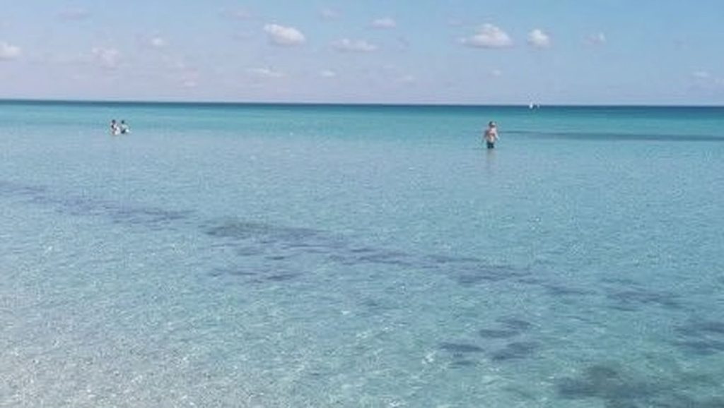 Camino de acceso a Spiaggia delle Cesine, Vernole, Puglia