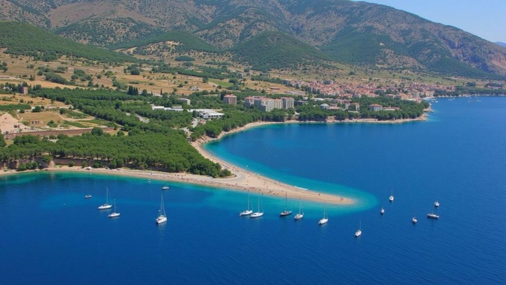 Vista del entorno de Spiaggia libera, Montesilvano, Croacia