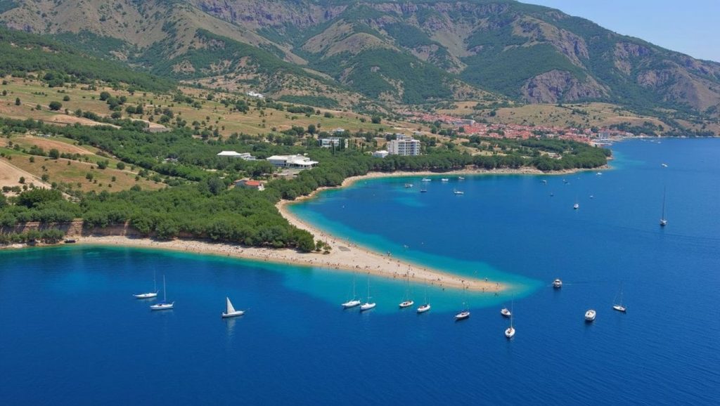 Vista del entorno de Spiaggia libera, Pescara, Croacia