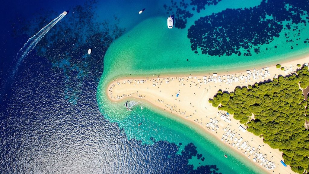 Vista del entorno de Spiaggia libera, Pescara, Croacia