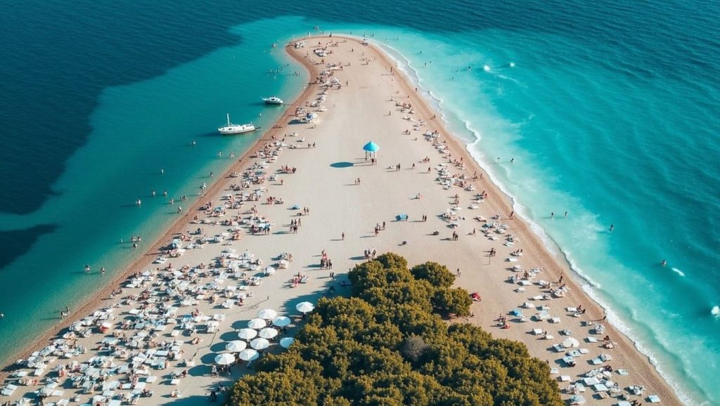 Vista del litoral en Spiaggia libera, Pescara