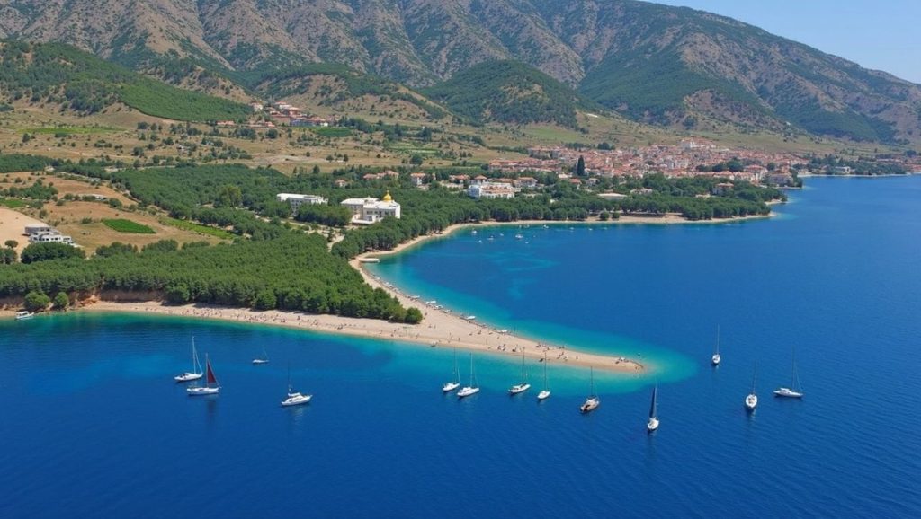 Vista del entorno de Spiaggia libera, Montesilvano, Croacia