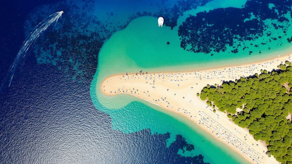 Vista del entorno de Spiaggia libera, Montesilvano, Croacia