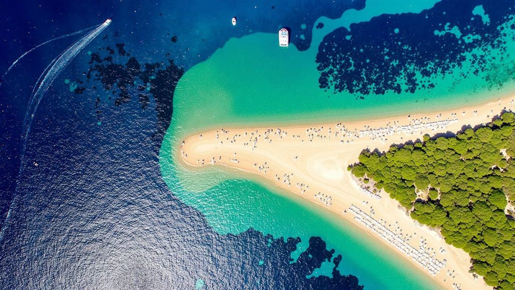 Vista del entorno de Spiaggia libera, Montesilvano, Croacia