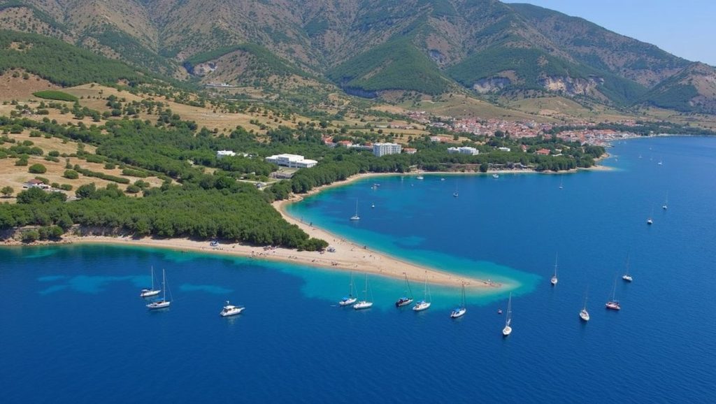 Acceso a spiaggia libera desde el aparcamiento, Montesilvano