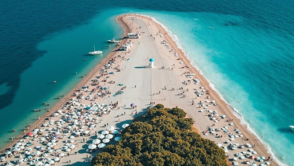 Amplio horizonte marino en spiaggia libera, Montesilvano