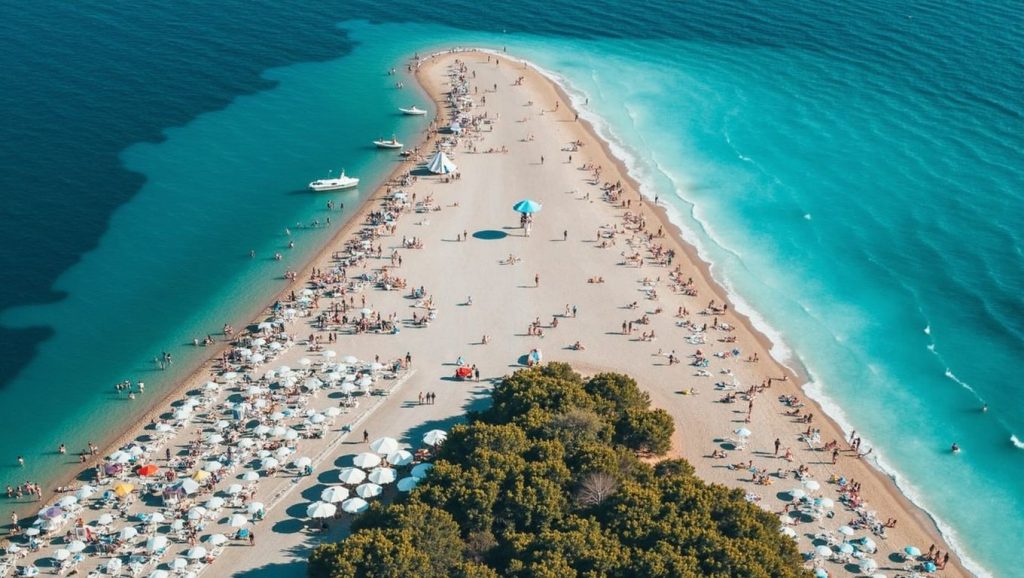 Arena y mar en Spiaggia Libera Tutti, Pescara, Croacia