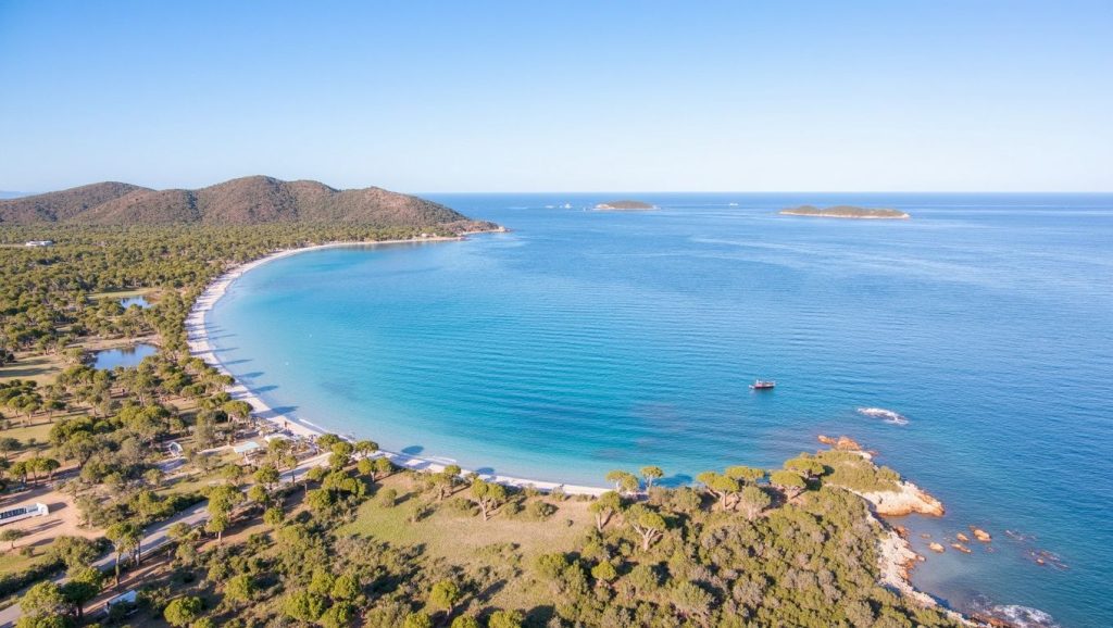 Agua y arena en St Jean (Plage de San Giovanni), Porto-Vecchio