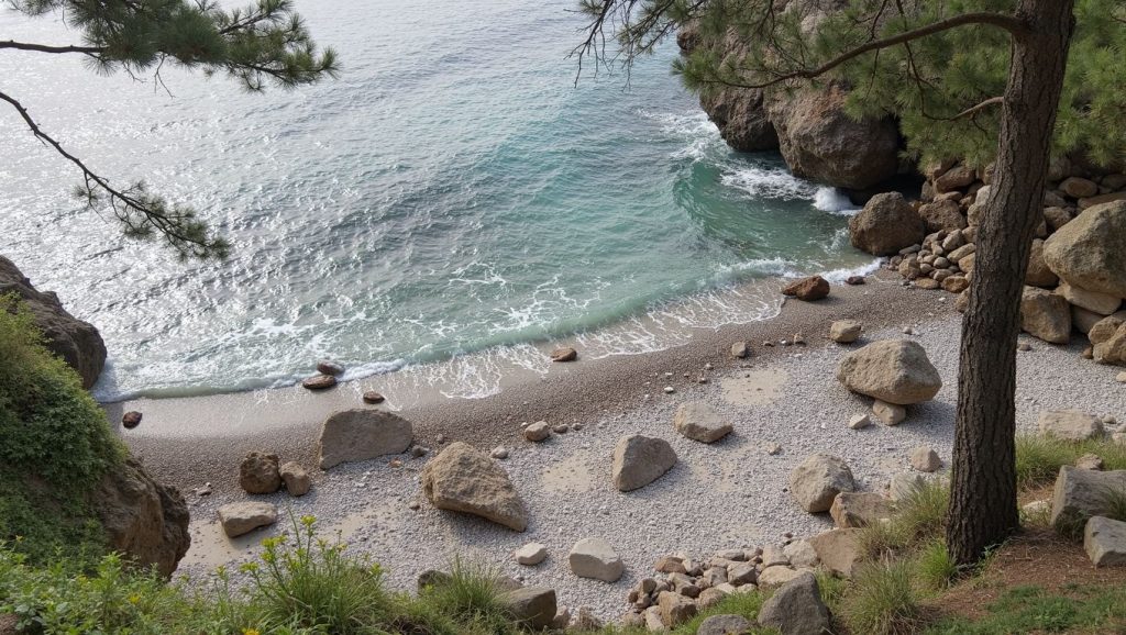 Vista de Sunset Beach desde la orilla, Herceg Novi