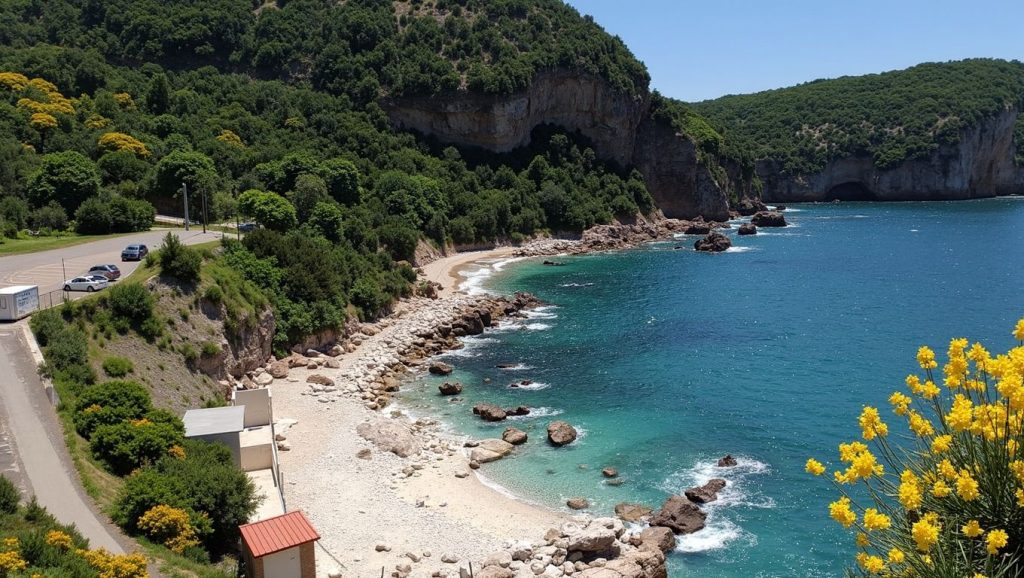 Vista del litoral en Sunset Beach, Herceg Novi
