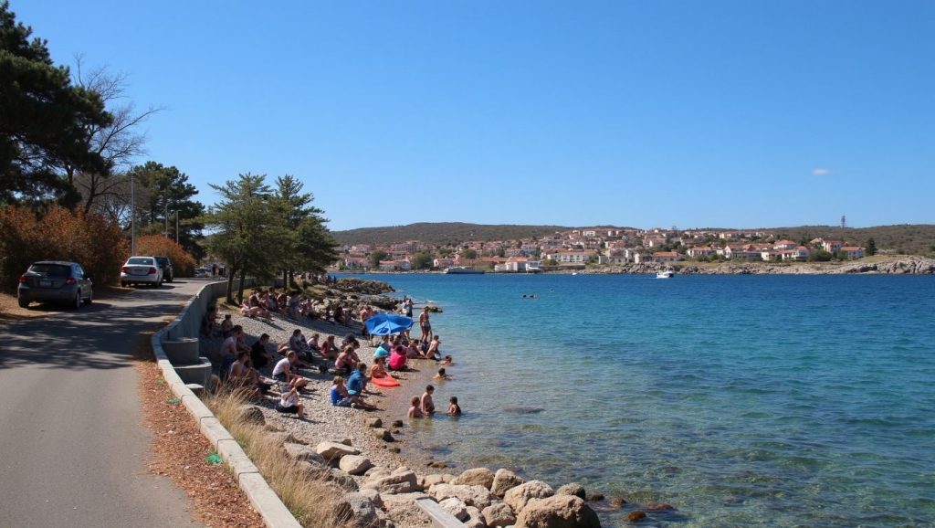 Surbova beach, Sunset beach (Baška, Krk) — foto 6