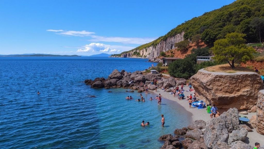 Vista del entorno de Sutikla, Općina Podgora, Hvar
