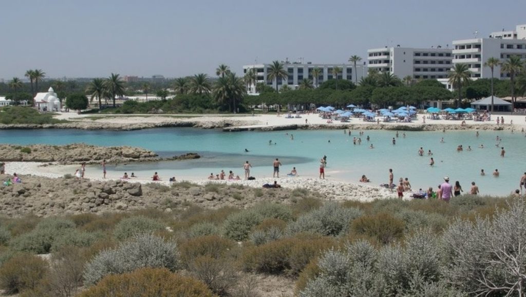 Arena y mar en Swimming spot, ?, Chipre