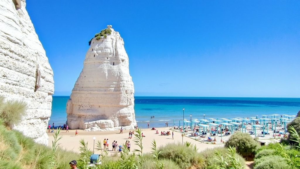 Costa de Tiggiano desde Spiaggia di Tiggiano, Puglia