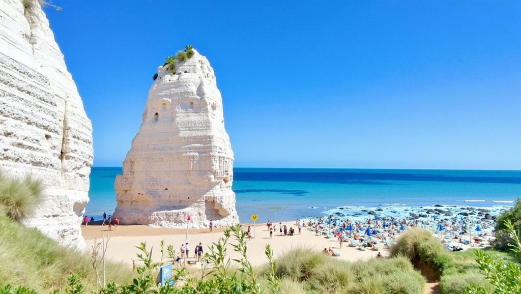 Costa de Torricella desde Spiaggia di Torricella Marina, Puglia