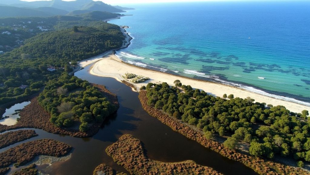 Playa Tivella en Propriano, Córcega