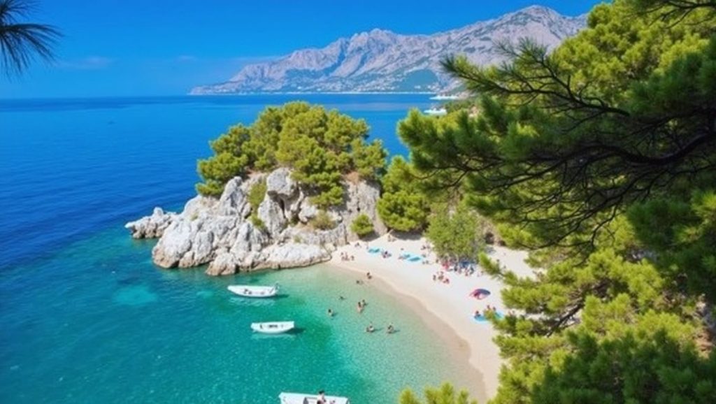 Vista del entorno de Tratica, Croacia, Croacia