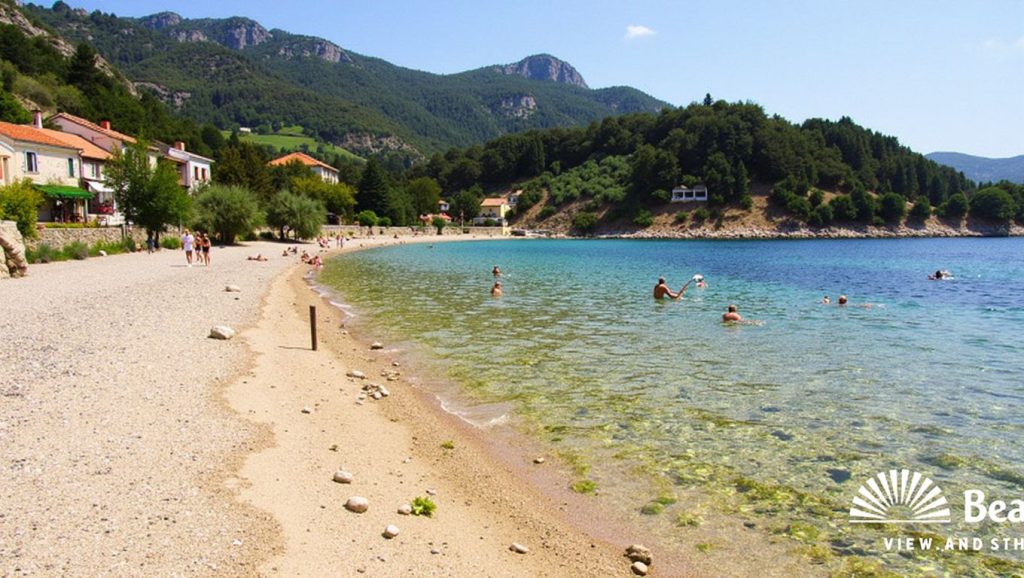 Vista del entorno de Trstenik, Croacia, Croacia