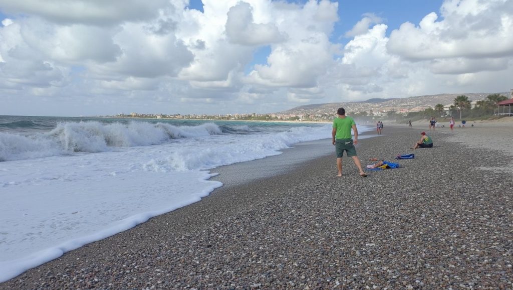 Detalle de arena y agua en Ttakkas Bay, ?