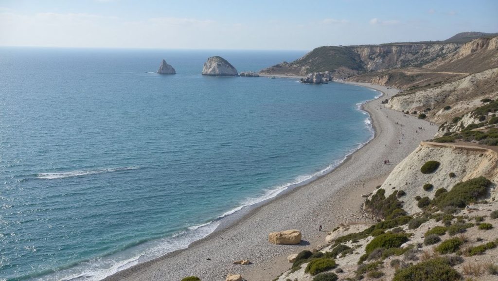 Vista del entorno de Turtle Beach, ?, Chipre