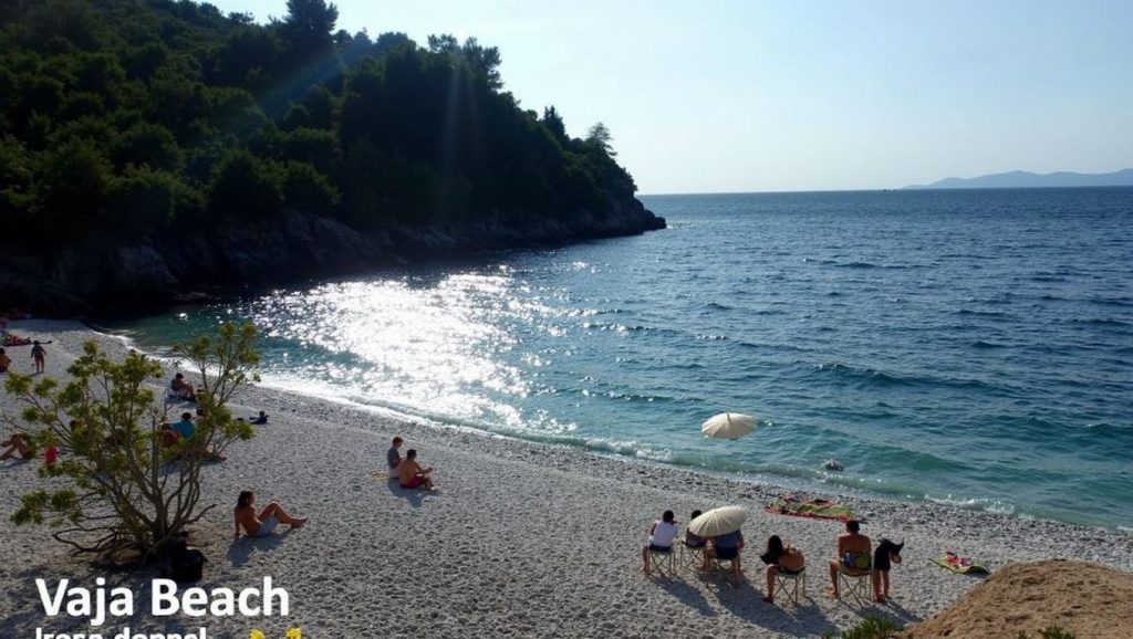Amplio horizonte marino en Vaja, Grad Korčula