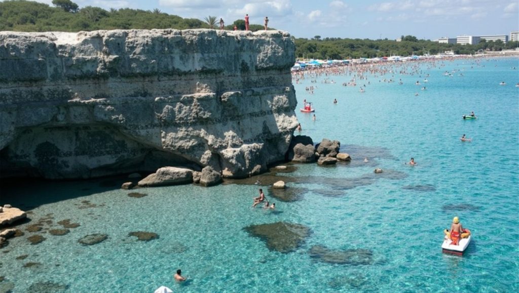 Horizonte desde Valle delle Sirene, Puglia, Puglia