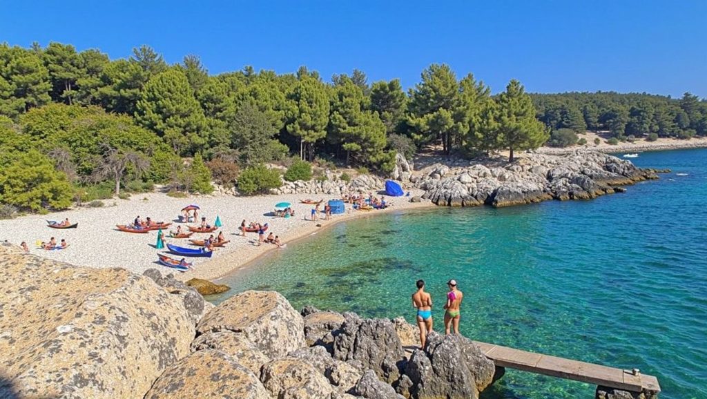 Arena fina en Vela Planica, Croacia, Hvar