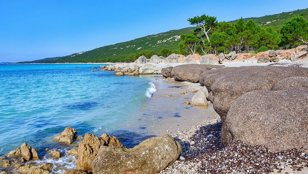Agua y arena en Veli žal, Croacia