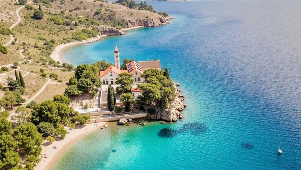 Horizonte desde Velika plaža, Croacia, Brač