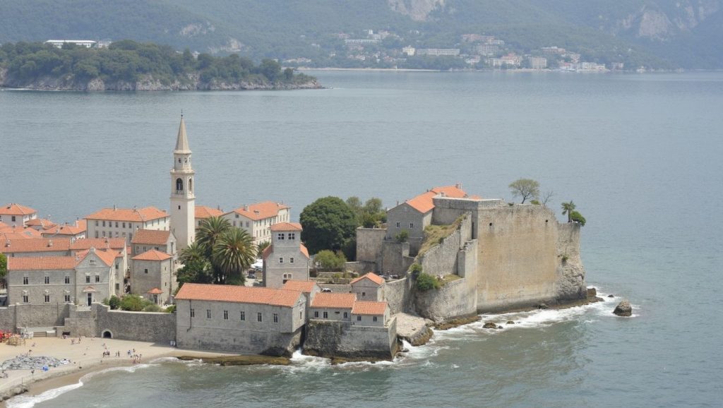 Textura de arena en Velja Spilja, Tivat, Montenegro