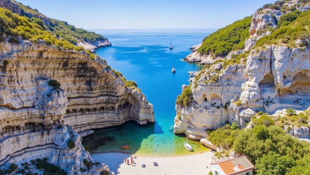 Detalle del agua en Velu Zolo, Croacia, Vis