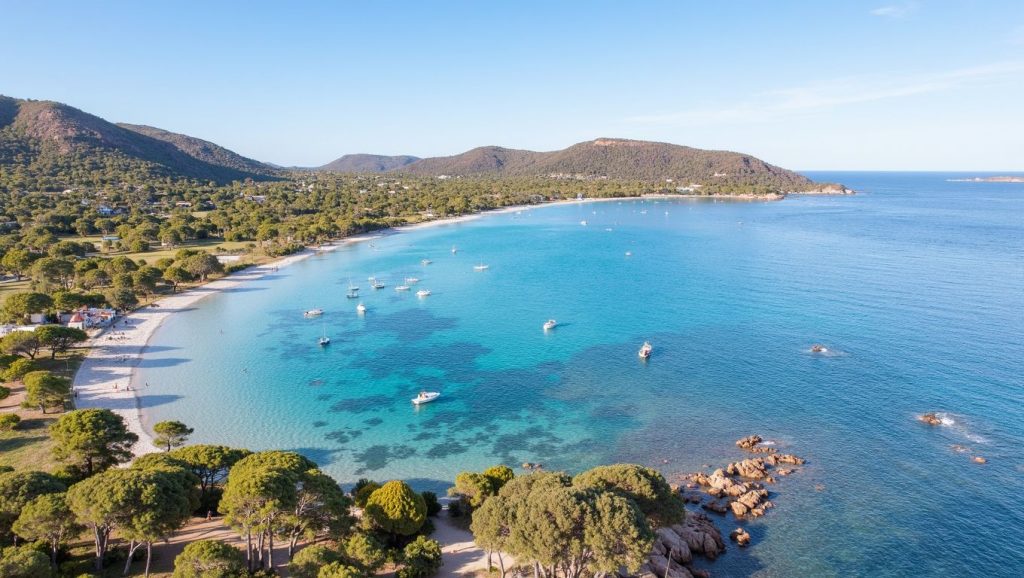 Agua y arena en Ventilegne, Porto-Vecchio