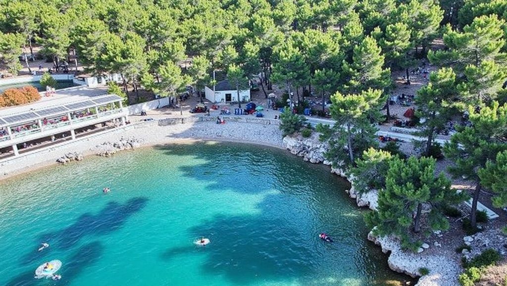 Vista general de Vira, Croacia