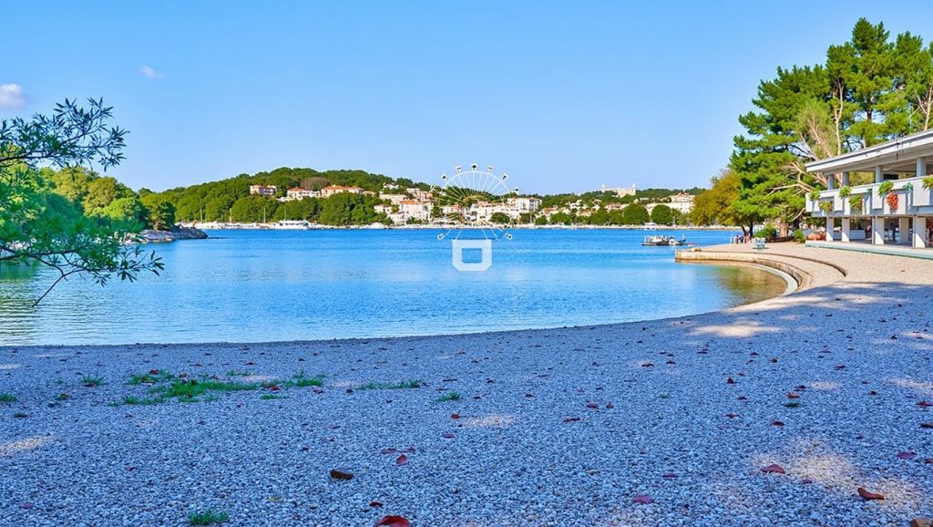 Textura de arena en Vira, Croacia, Hvar