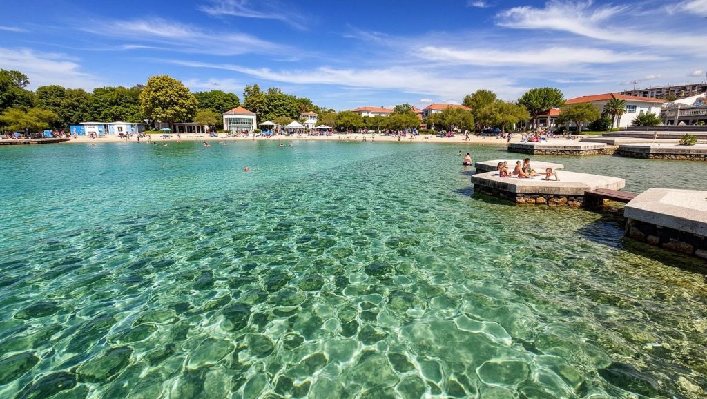 Playa Vodice desde la arena, Drašnice, Hvar