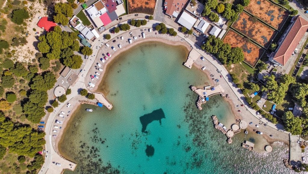 Textura de arena en Vodice, Drašnice, Hvar