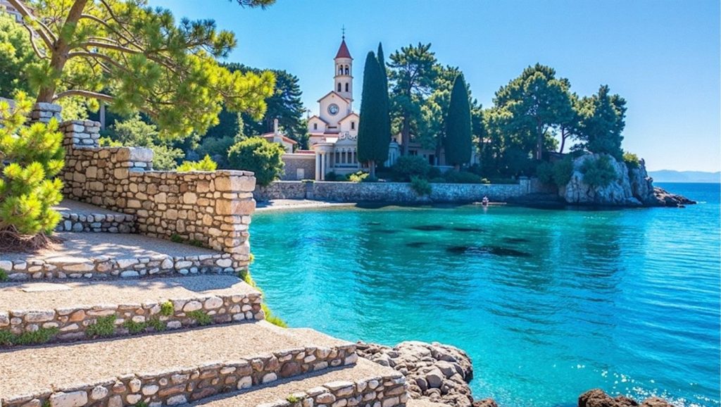 Vista del entorno de Vrulja, Pisak, Brač