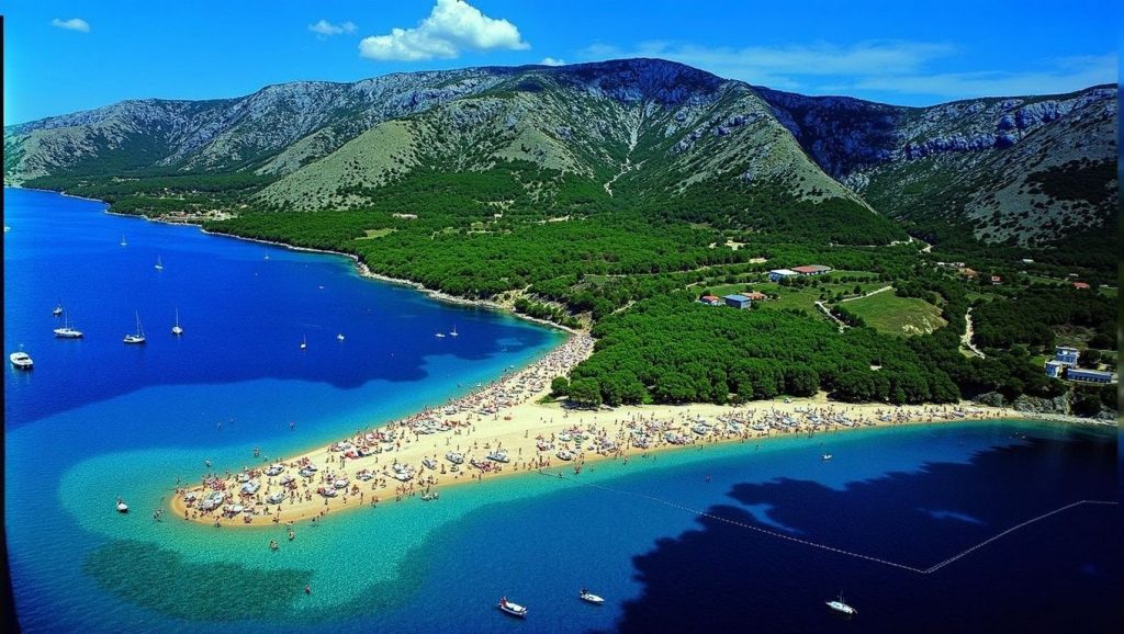 Amplio horizonte marino en Žalo, Općina Postira