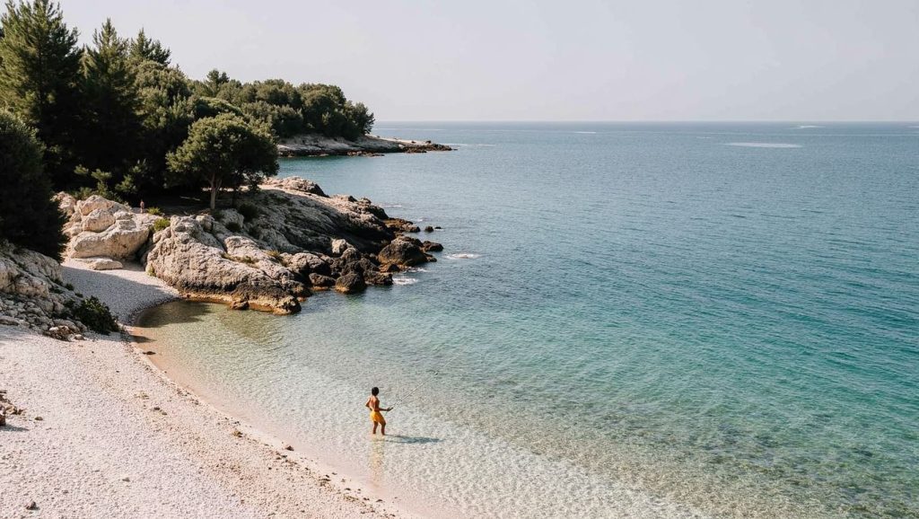 Vista del litoral en Žalo Zogon, Grad Hvar