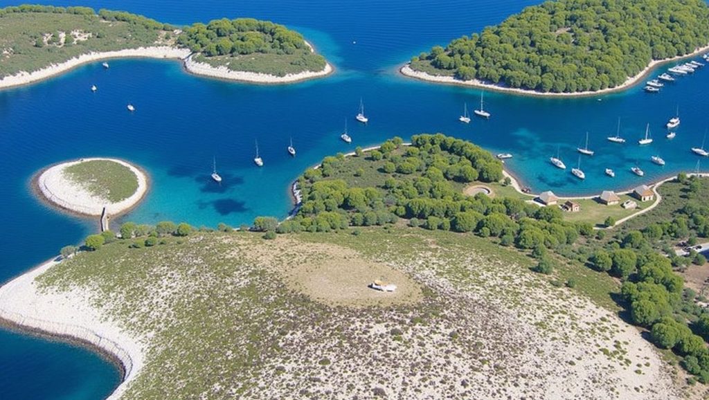 Playa Ždrilca desde la arena, Croacia, Hvar