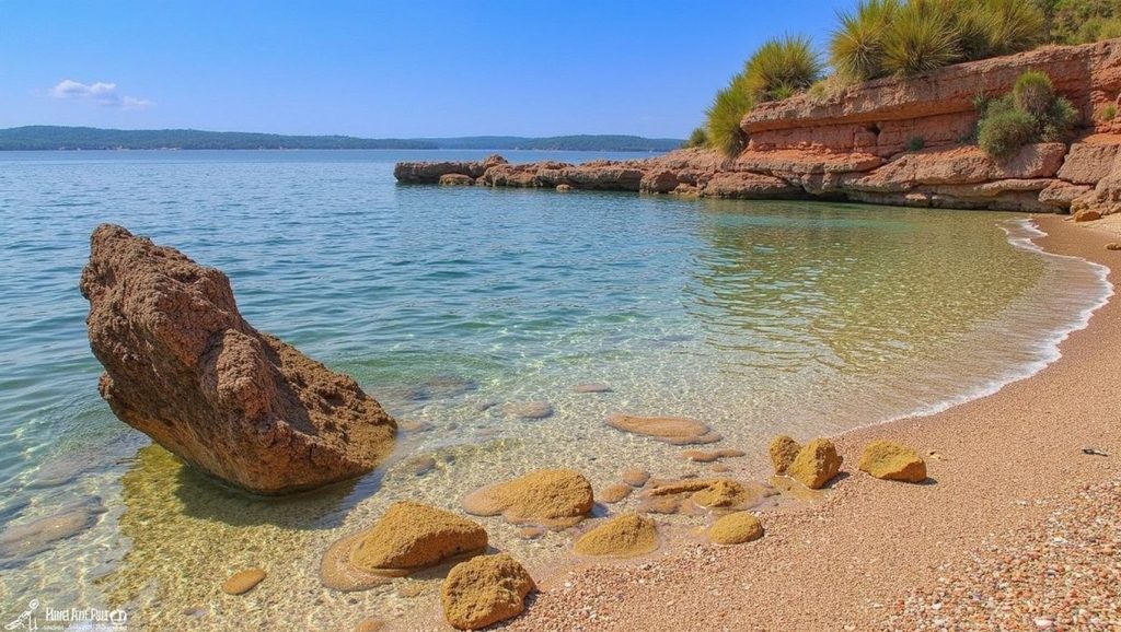Vista del entorno de Ždrilca, Croacia, Hvar