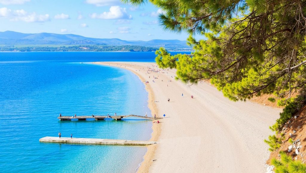 Vista amplia de Zvizda en Grad Šibenik, Croacia