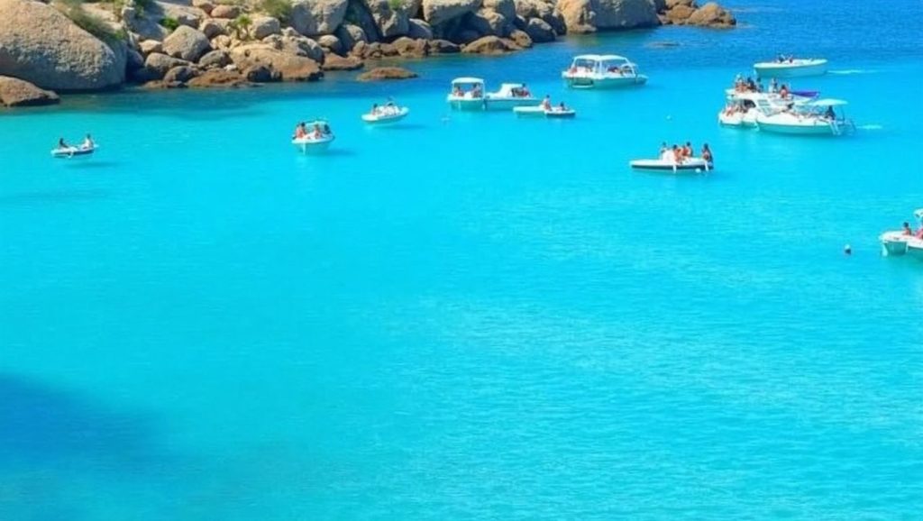 Costa de Favignana desde Praia, Sicilia