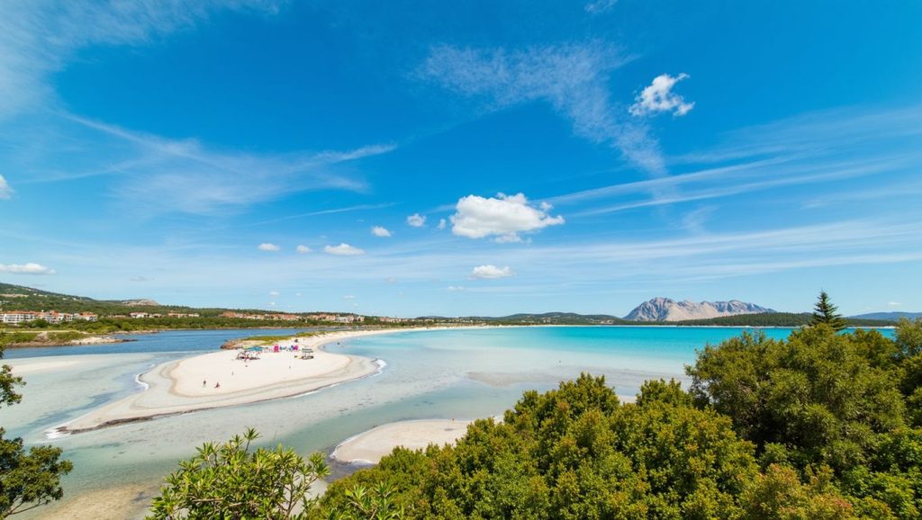 Vista del litoral en San Teodoro, Misiliscemi