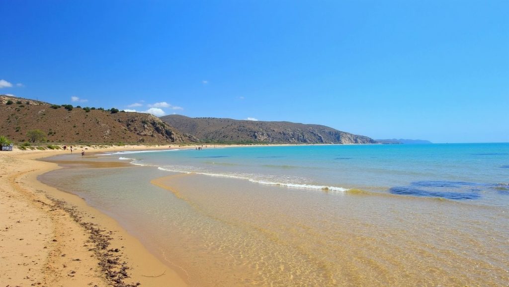 Arena y mar en Siculiana, Siculiana, Sicilia