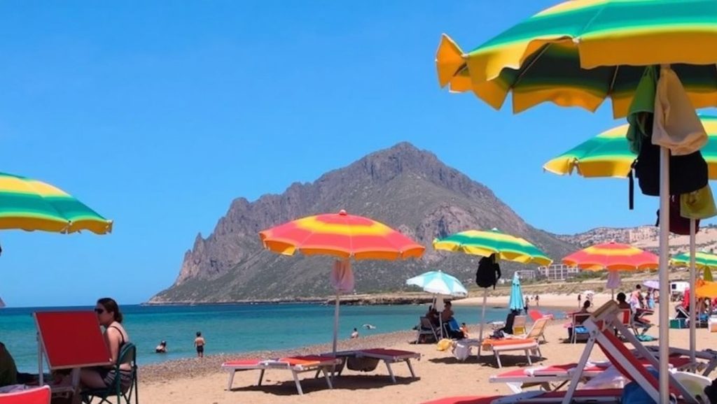 Playa Spaggia Forgia desde la arena, Balestrate, Sicilia