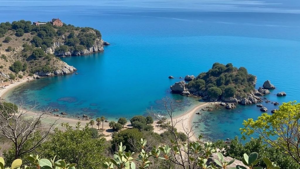 Acceso a Spiaggetta delle Sirene desde el aparcamiento, Taormina