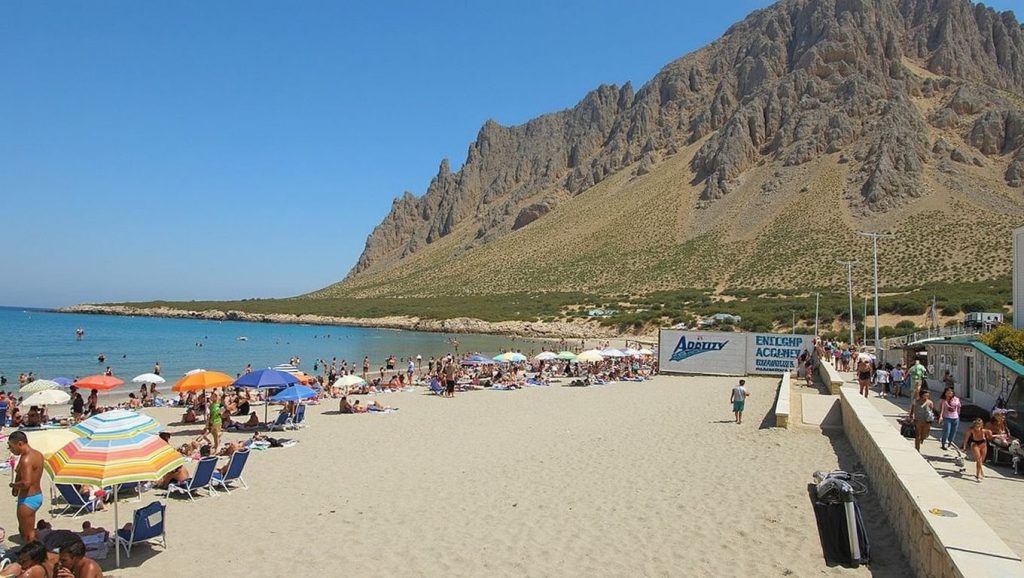 Primer plano de la orilla de Spiaggia Agliareddi, Custonaci