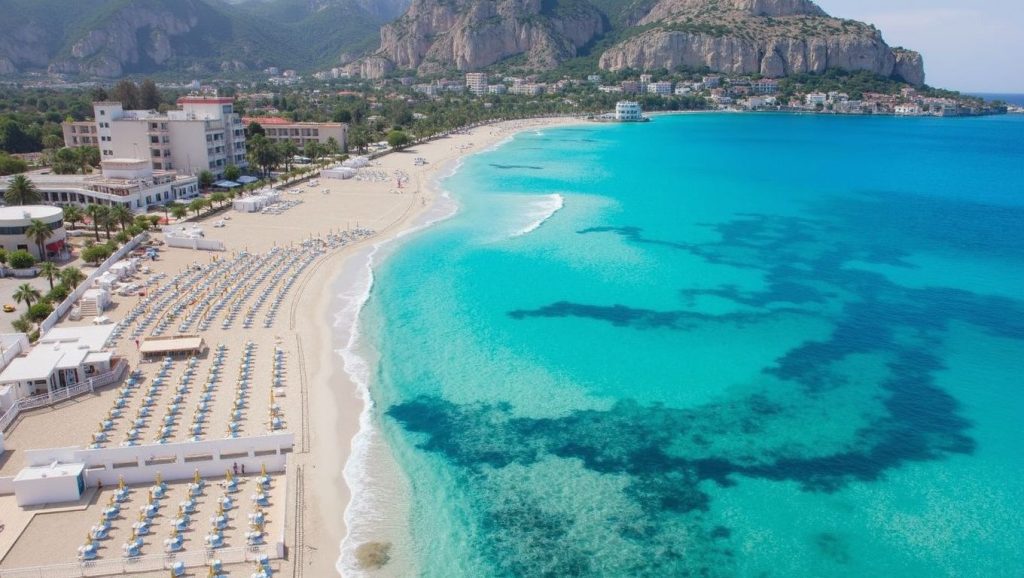 Primer plano de la orilla de Spiaggia Calafarina, Pachino
