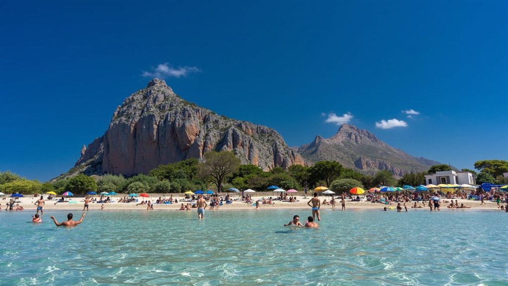Arena y mar en Spiaggia Calamazzo, San Vito Lo Capo, Sicilia